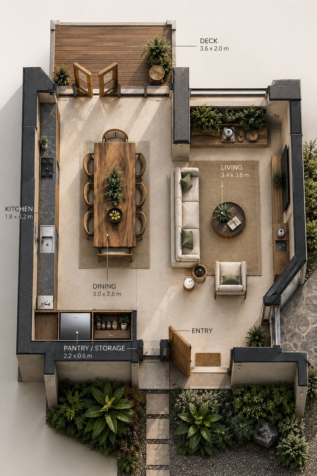 Ground floor plan with hotspots